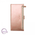 Futrola preklop koza sa zipom Iphone XR roze