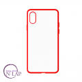 Futrola plastika Back Clear Iphone XR crvena
