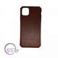 Futrola kozna ojacana Iphone 11 tamno braon