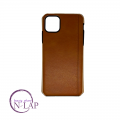 Futrola kozna ojacana Iphone 11 svetlo braon