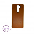Futrola kozna ojacana Xiaomi Redmi Note 8 Pro svetlo braon