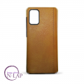 Futrola kozna ojacana Samsung G985F Galaxy / S20 Plus svetlo braon