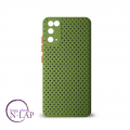 Futrola silikon rupicasta Samsung Galaxy G980F / S20 maslinasta