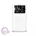 Futrola preklop Samsung J500 / J5 / flip top bela