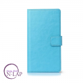 Futrola preklop Iphone 5 / 5S / 5G / PU koza tirkizno plava