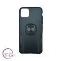 Futrola Silikon Hard + Ring Iphone 11 Pro Max crna