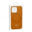 Futrola MAGSAFE Leather Color Iphone 13 / narandzasta