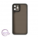 Futrola Silikon color providna / Iphone 12 / crna