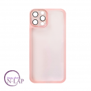 Futrola Silikon color providna / Iphone 12 Pro / roze