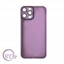 Futrola Silikon color providna / Iphone 12 Pro Max / ljubicasta