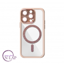 Futrola Magnetic Glitter / Iphone 15 Pro Max / roze