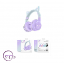 Slusalice CAT ear wireless headset / ljubicasta / BT612