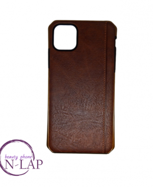 Futrola kozna ojacana Iphone 11 Pro Max tamno braon