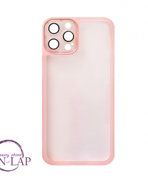 Futrola Silikon color providna / Iphone 12 Pro Max / roze