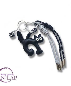 Privezak za torbe i kljuceve / black cat