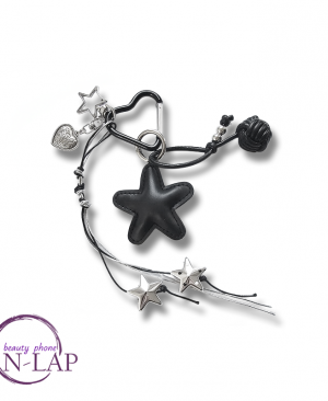 Privezak za torbe i kljuceve / black star